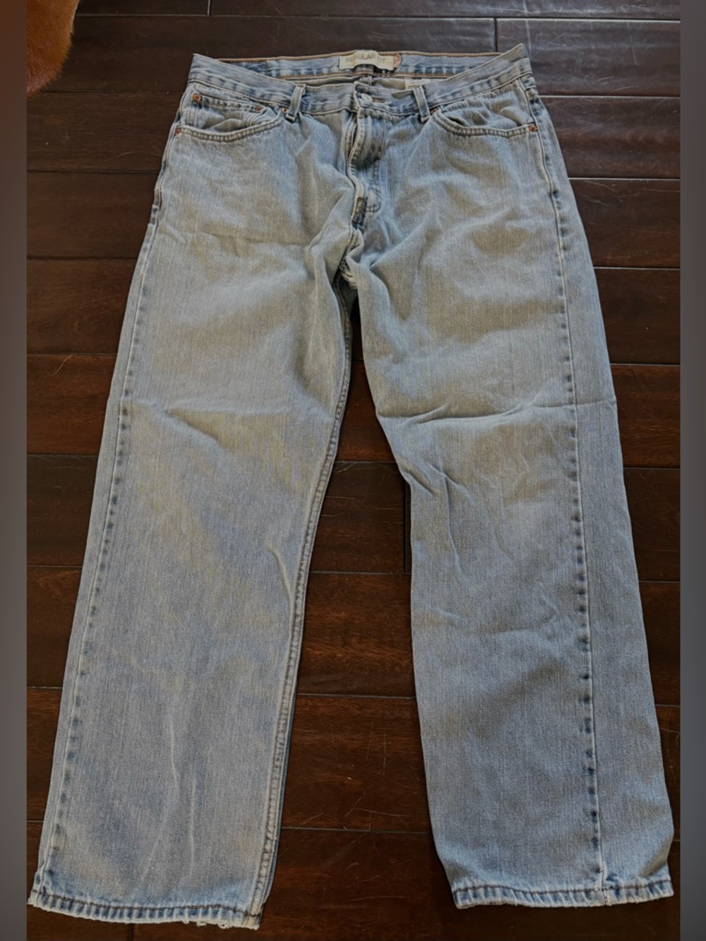 Vintage Levi's 505 Light/Wash Straight Leg Blue Jeans